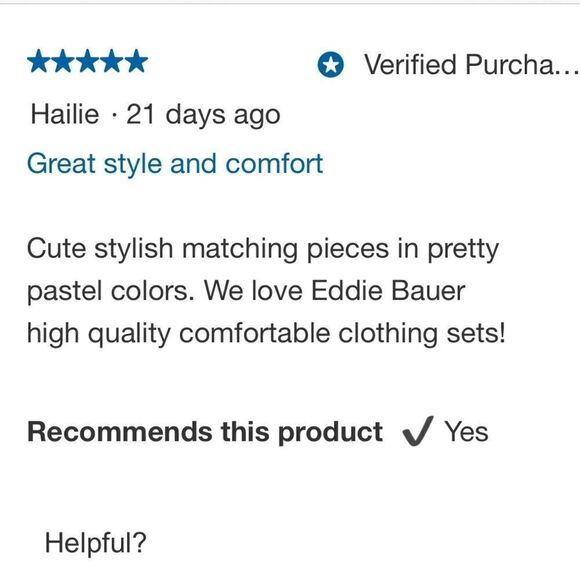 NEW! EDDIE BAUER Youth Girls 3 Piece Set: Tulip Hem Hoodie, Tee and Leggings - Picture 9 of 13